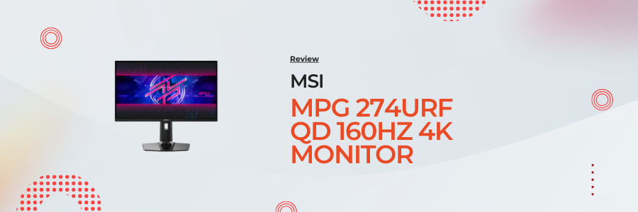 MSI MPG274URF QD 27" 4K monitor